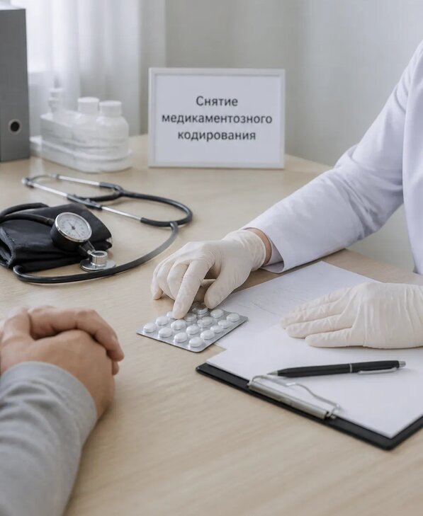Снятие медикаментозного кодирования в Белогорске от 5101 р. | Медзона